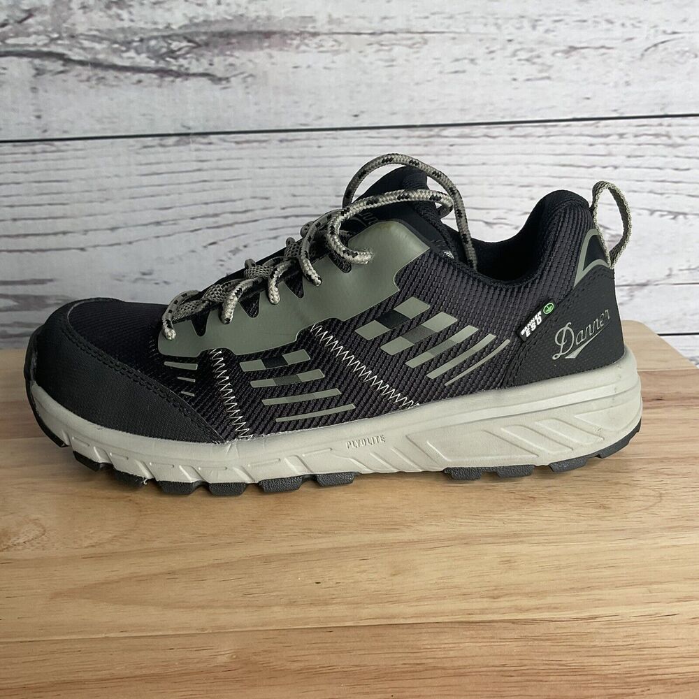 Danner Shoes Womens‎ size 8,5 Gray Black Oil Slip Resistant Safety Toe Sneakers